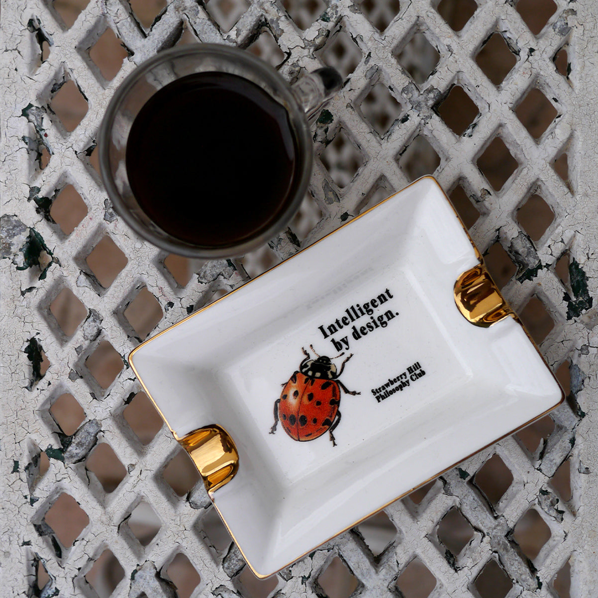 INTELLIGENT BY DESIGN CERAMIC TRAY
