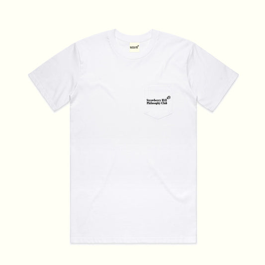 LOGO POCKET TEE - WHITE