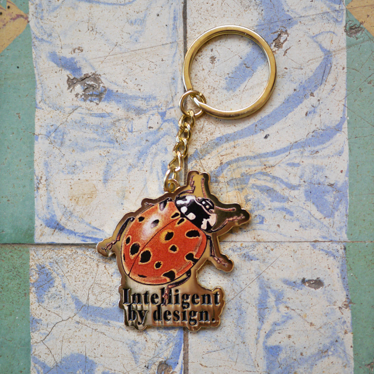 INTELLIGENT BY DESIGN KEYCHAIN