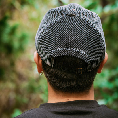 LOGO CAP - OVDERDYE BLACK CORDUROY