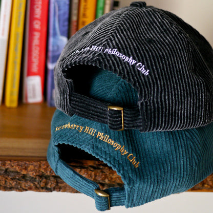 LOGO CAP - OVDERDYE BLACK CORDUROY