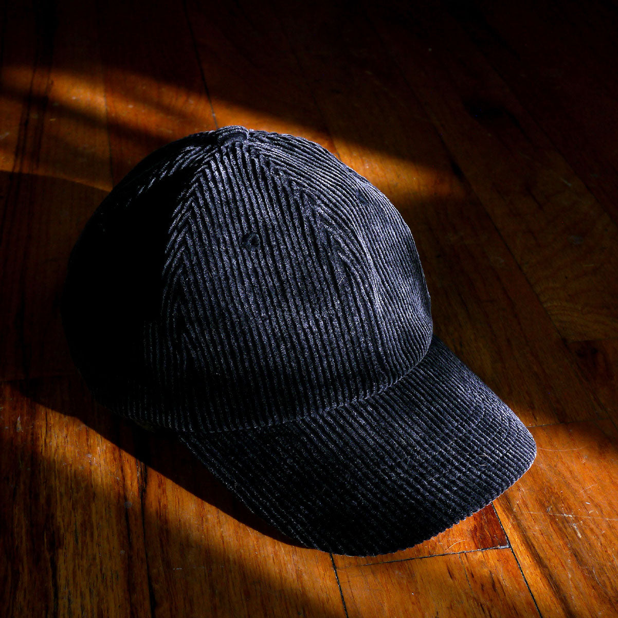 LOGO CAP - OVDERDYE BLACK CORDUROY