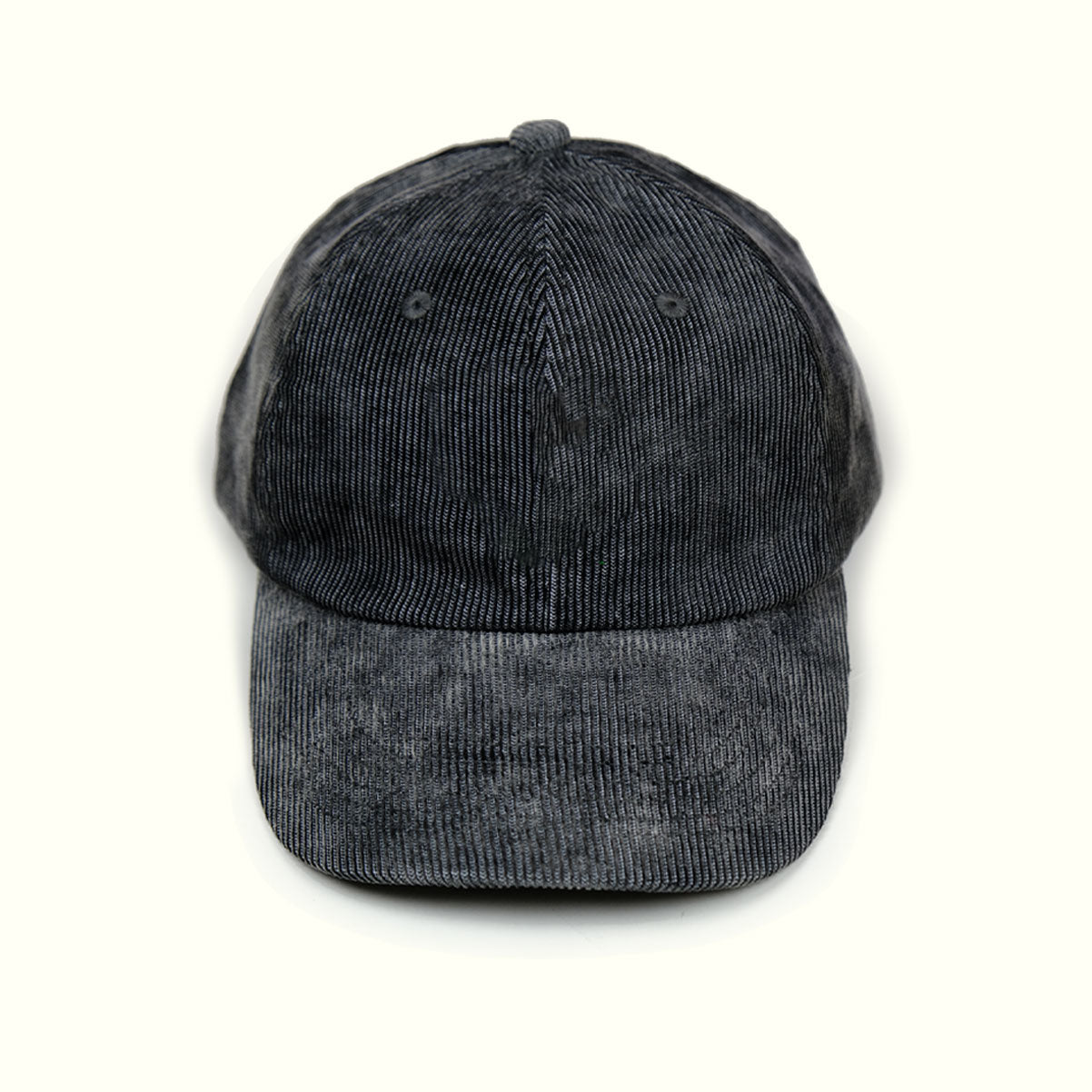LOGO CAP - OVDERDYE BLACK CORDUROY