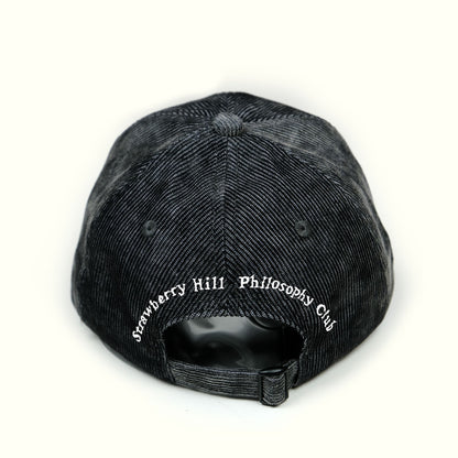 LOGO CAP - OVDERDYE BLACK CORDUROY
