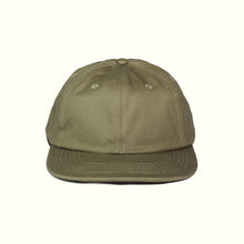 Load image into Gallery viewer, LOGO CAP - OLIVE WAXED CANVAS
