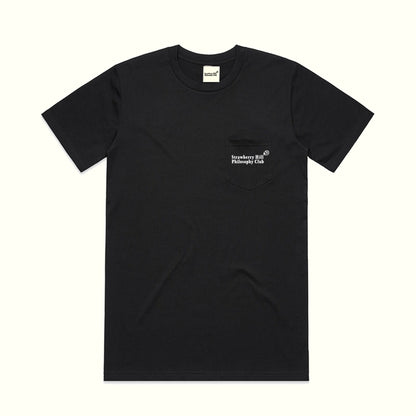 LOGO POCKET TEE - BLACK