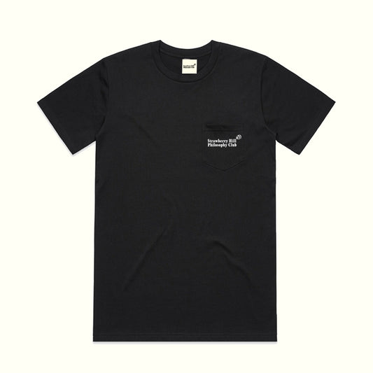 LOGO POCKET TEE - BLACK