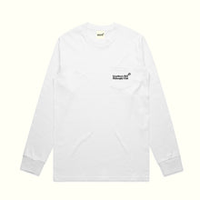 Load image into Gallery viewer, LONGSLEEVE LOGO POCKET TEE - WHITE
