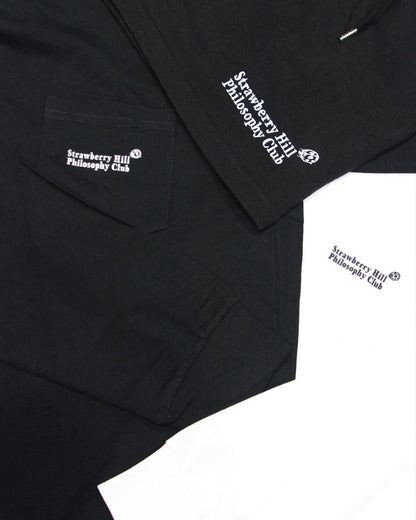 LONGSLEEVE LOGO POCKET TEE - BLACK